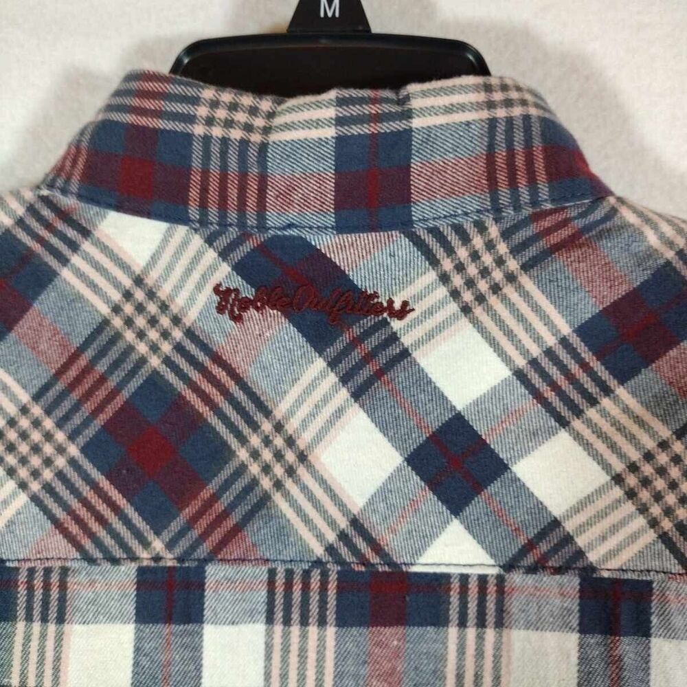 Noble Outfitters Shirt Plaid Fannel Womens Shirt Long Sleeve Size Medium - Picture 9 of 14